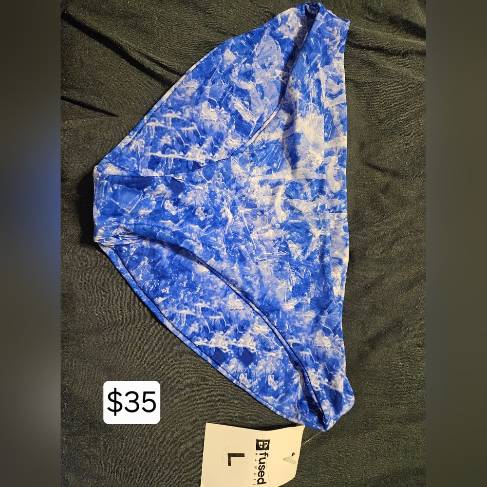 Fused Hawaii Blue Tie-Dye Hapuna Bikini Bottom